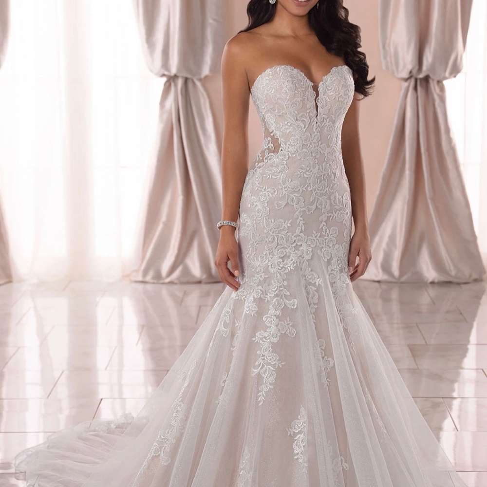 Stella York Lace Mermaid dress